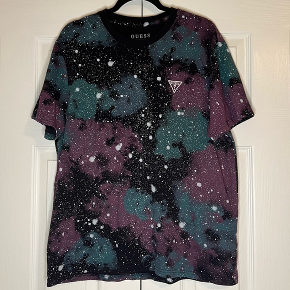 Guess Other - GUESS Galaxy Graphic T-Shirt XL Embroidered Logo Short Sleeve